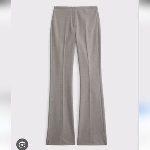 Women's Gray Flared Pants Made In Italy